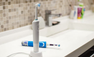 how to hide electric toothbrush on counter