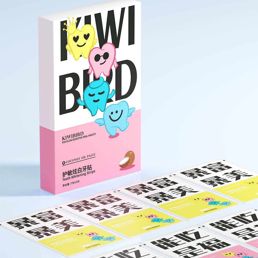 Kits de tiras blanqueadoras de dientes profesionales KIWIBIRD 3D