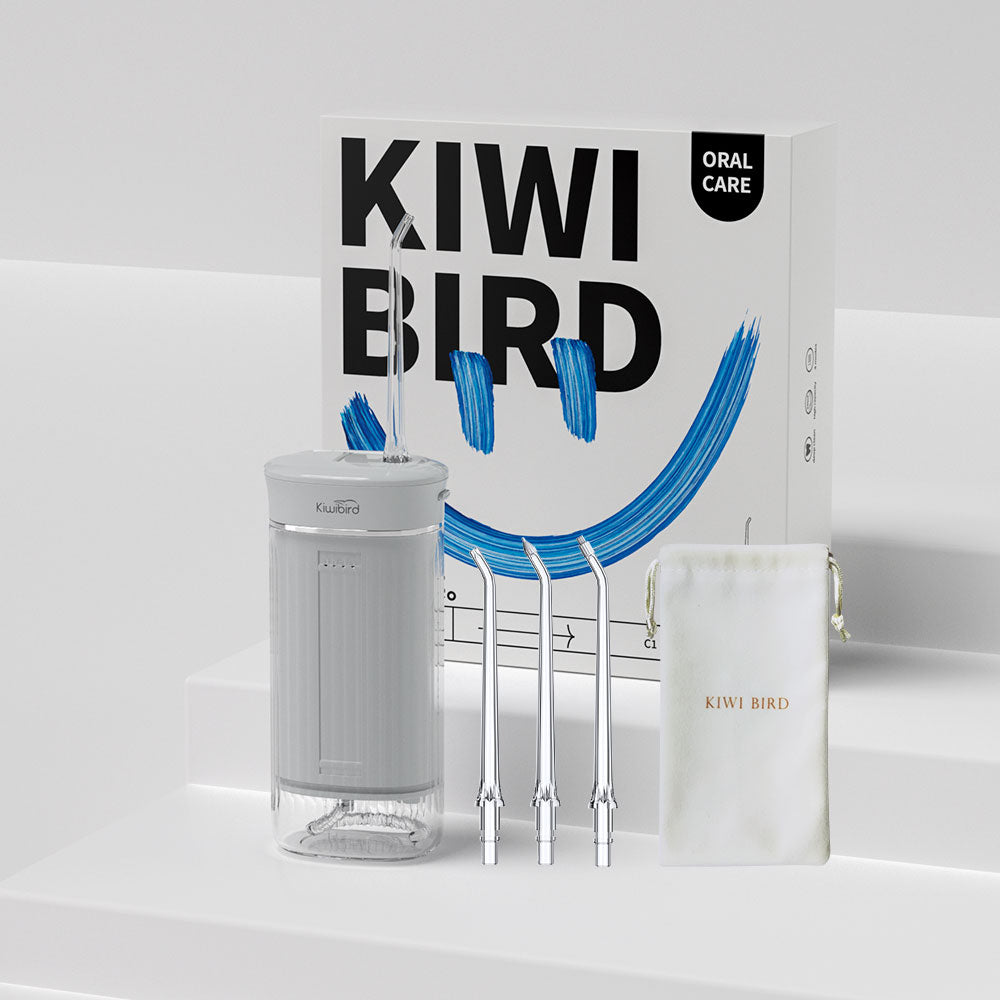 KIWIBIRD Water Flosser With UV Sterilization Grey Color