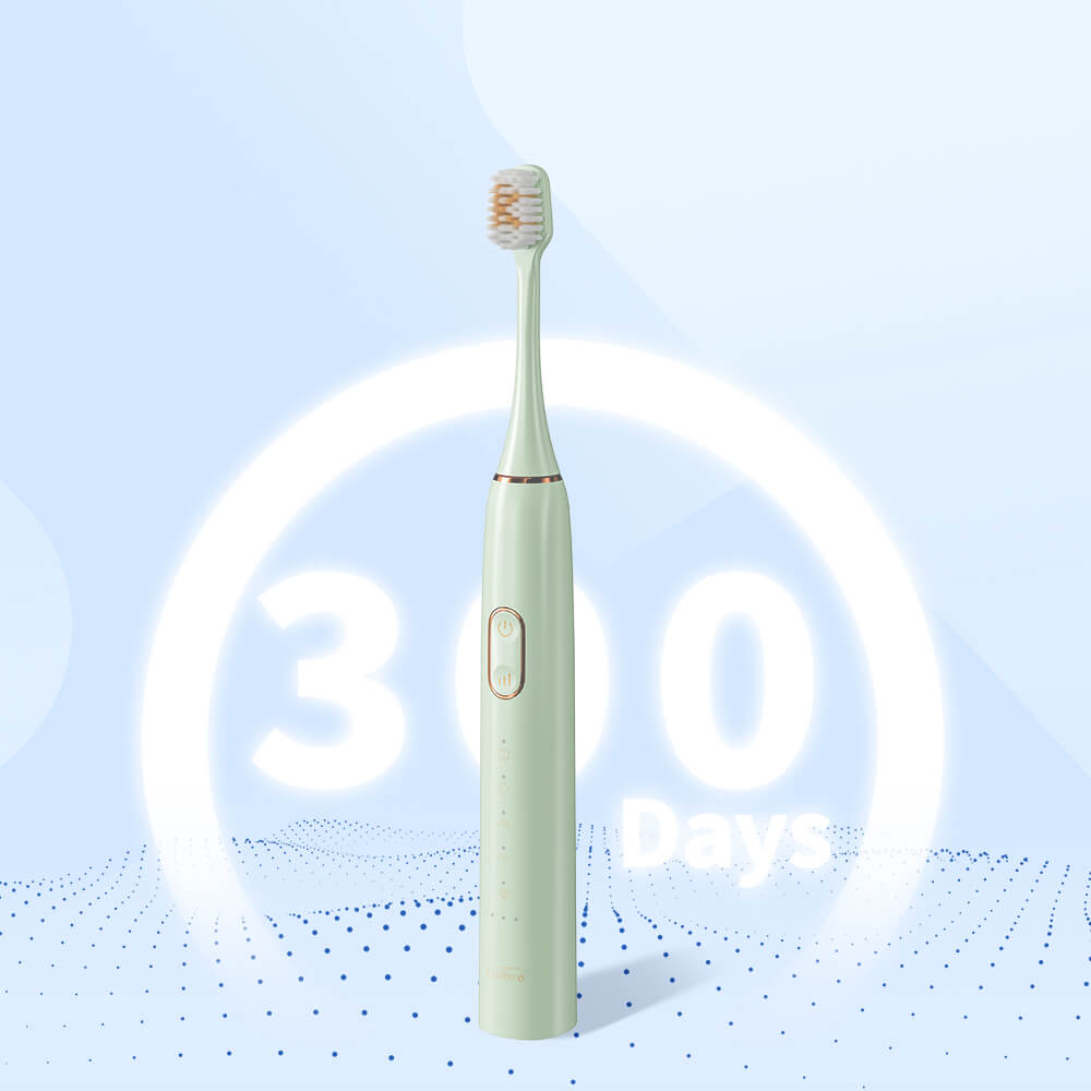 green electric toothbrush for up to 300 days